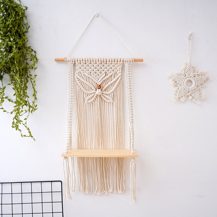 Decorative Macramé Swing Shelf Kalsten