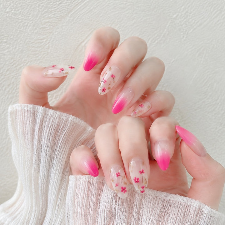 Floral Gradient Press-On Nails Kalsten