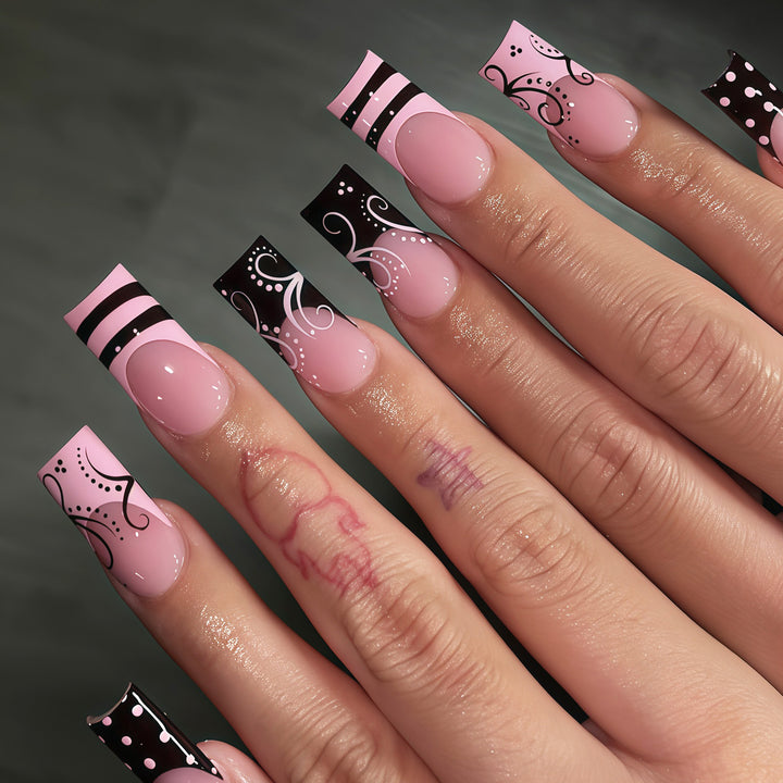 Decorative Artistic Stiletto Press-On Nails Kalsten