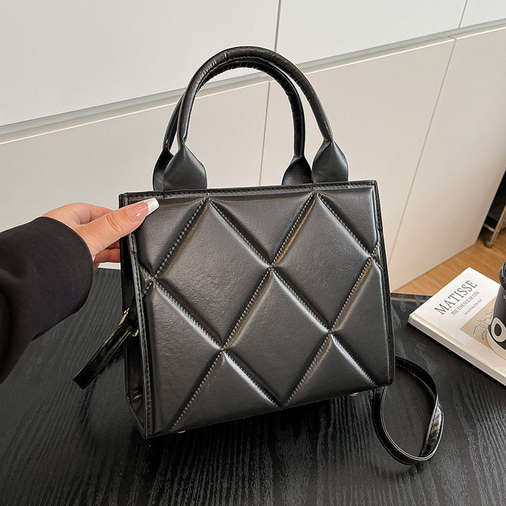 WoQuilted Faux Leather Handheld Tote Kalsten