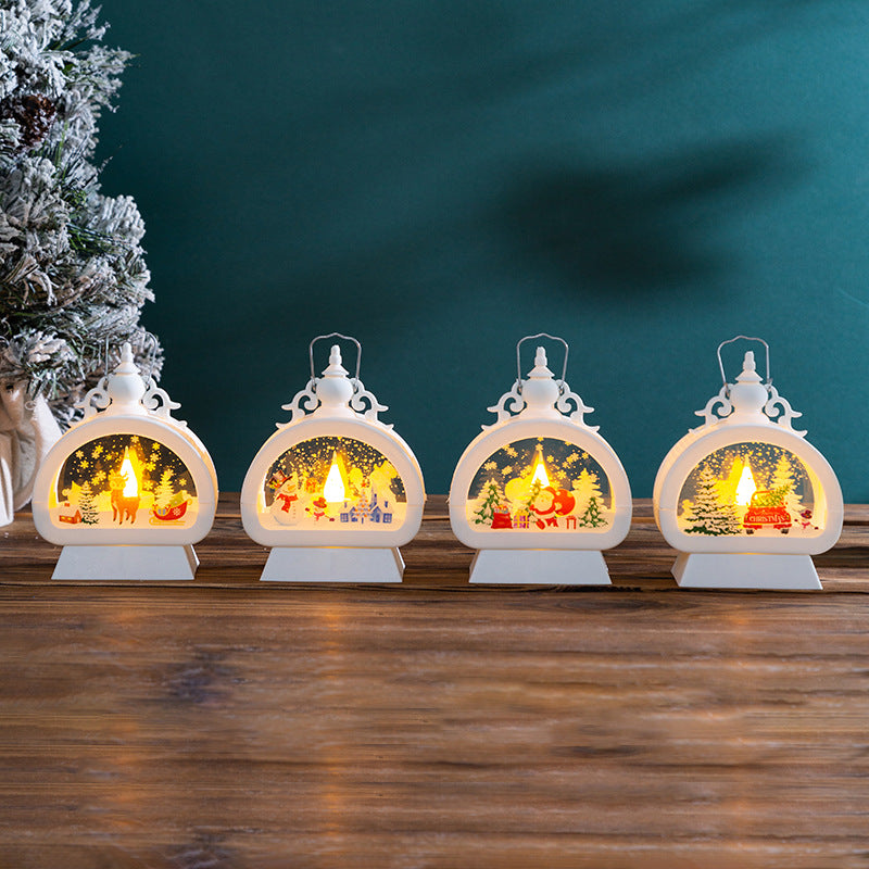 Decorative Christmas lantern with LED lighting