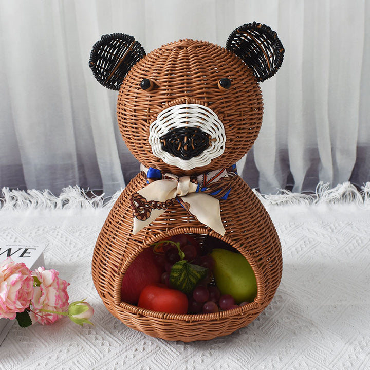 Cute Bear-Shaped Decorative Storage Basket Kalsten