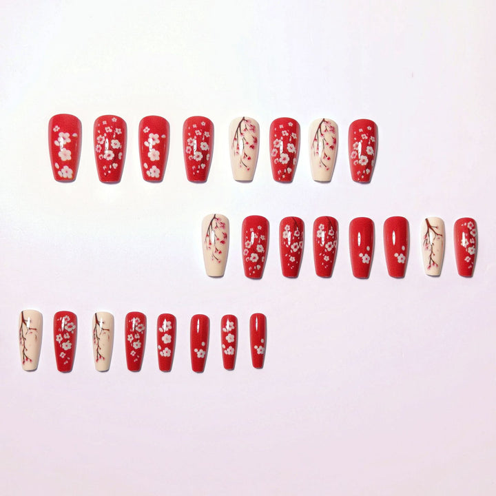 Artificial nails with blooming cherry blossom design Kalsten