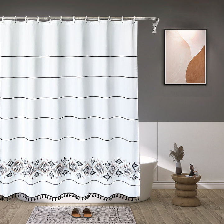 Artistic Patterned Shower Curtain Kalsten
