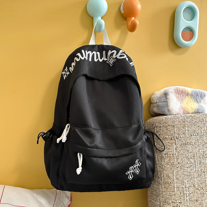 Cozy and Chic Embroidered Backpack