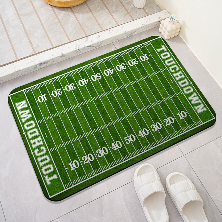 Baseball Theme Bath Mat