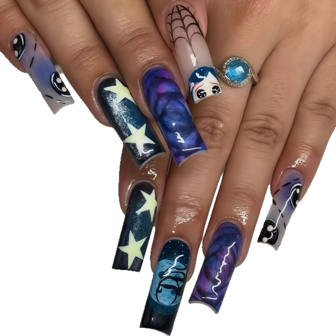Artistic Cosmic Nail Design Kalsten