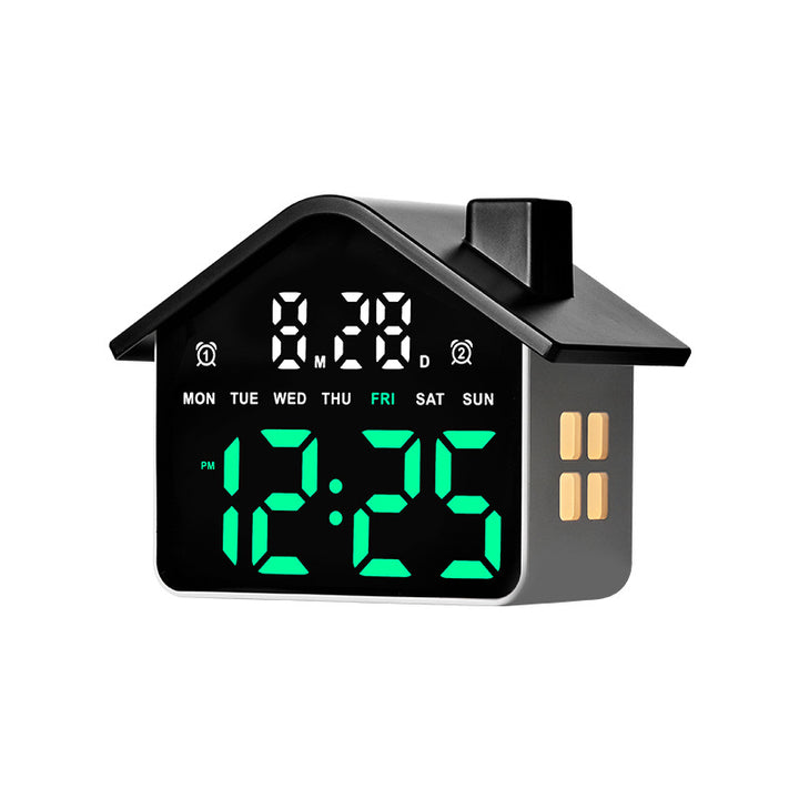 Digital Alarm Clock in House Design Kalsten