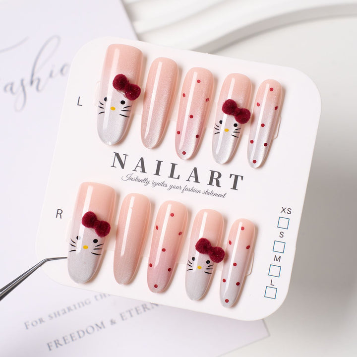 Decorative 3D Butterfly Press-On Nails Kalsten