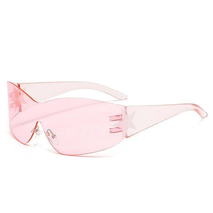 Sleek Shield Sunglasses with Star Accent Kalsten