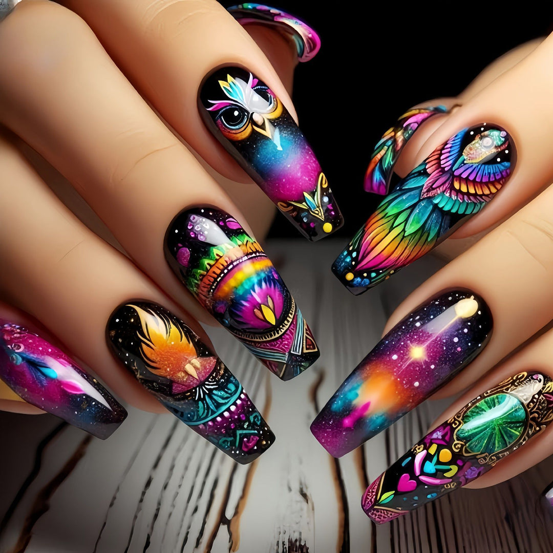 Artful Nail Extensions with Elegant Tips Kalsten