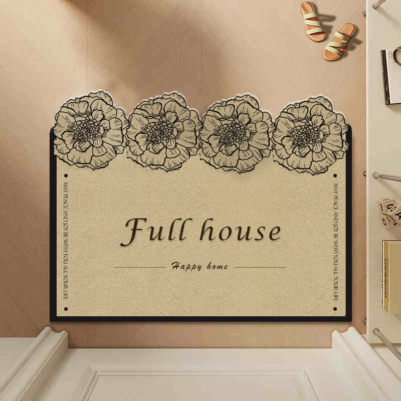 Floral Design Indoor Mat