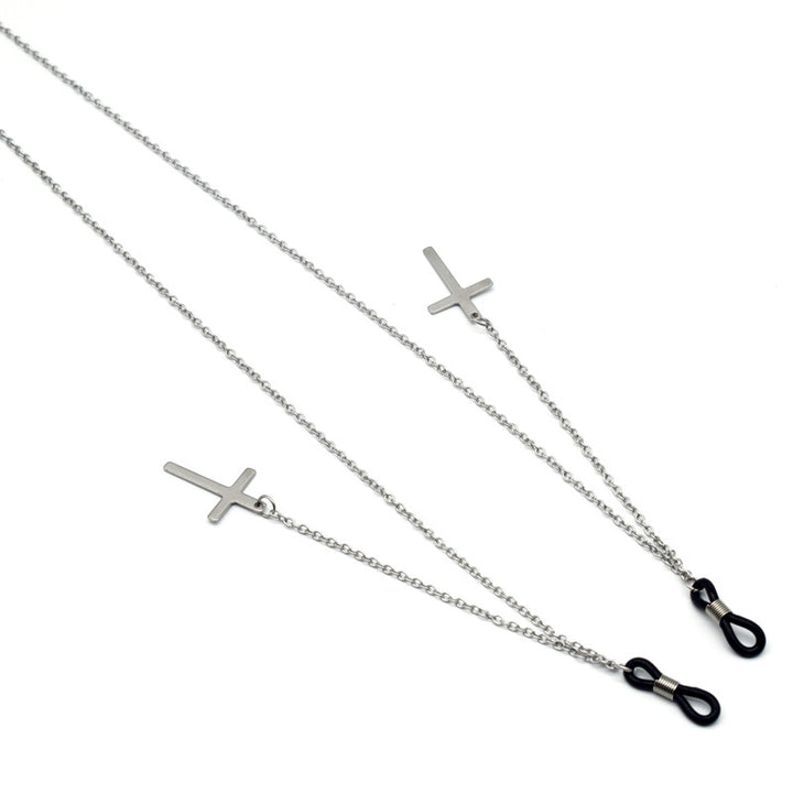Trendy Metal Cross Eyewear Chain Kalsten