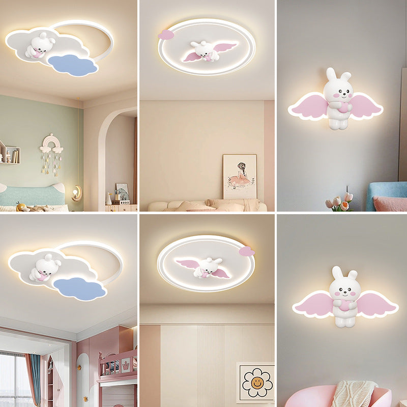 Cloud-Shaped Kids Ceiling Light