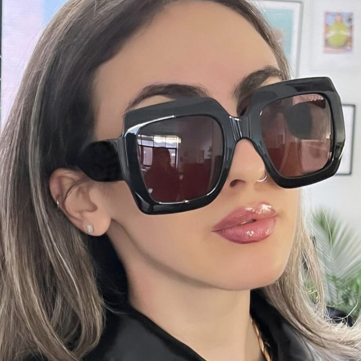 Women's oversized square sunglasses with striking tortoiseshell design Kalsten