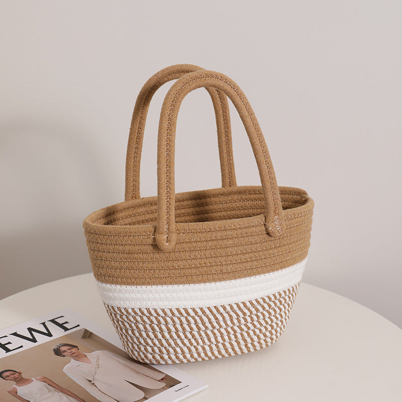 Fashionable Handbag Made of Braided Textile Kalsten