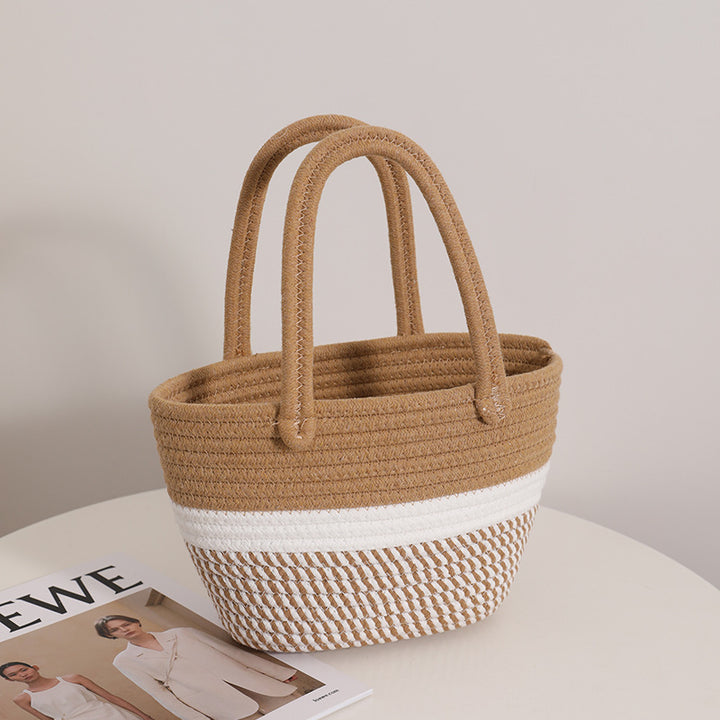 Fashionable Handbag Made of Braided Textile Kalsten