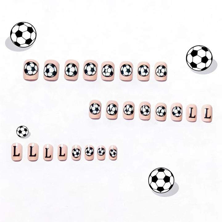 Creative Nail Art with Football Motif Kalsten