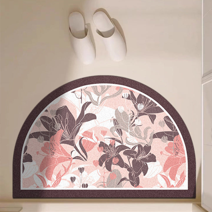 Playful Giraffe Themed Bath Mat