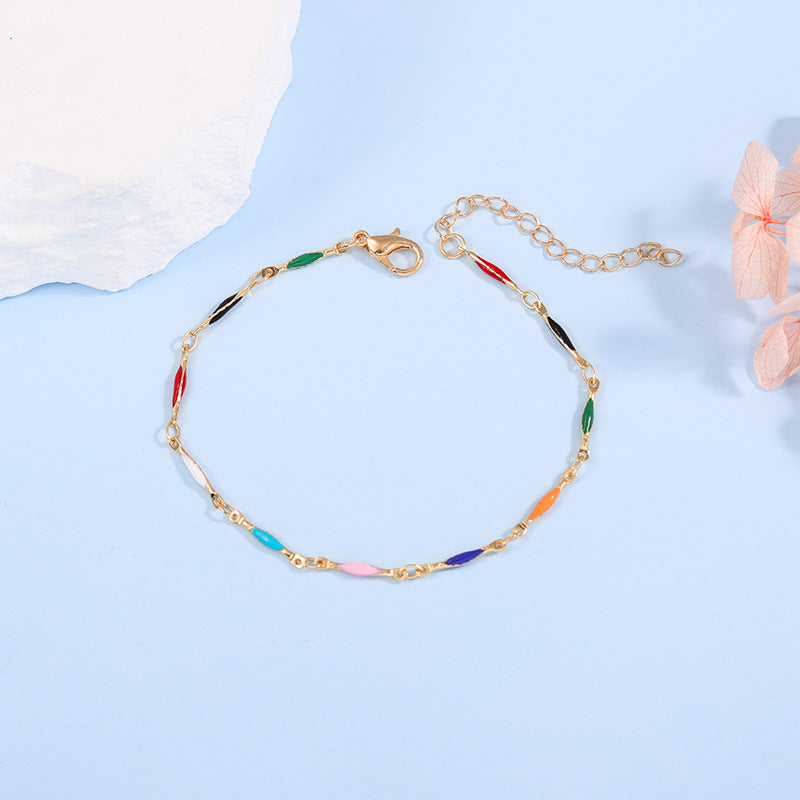 Elegant Adjustable Gemstone Chain Bracelet Kalsten