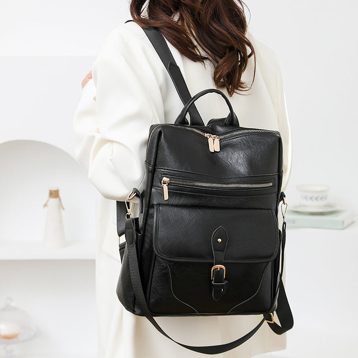 Versatile Leather Backpack Kalsten
