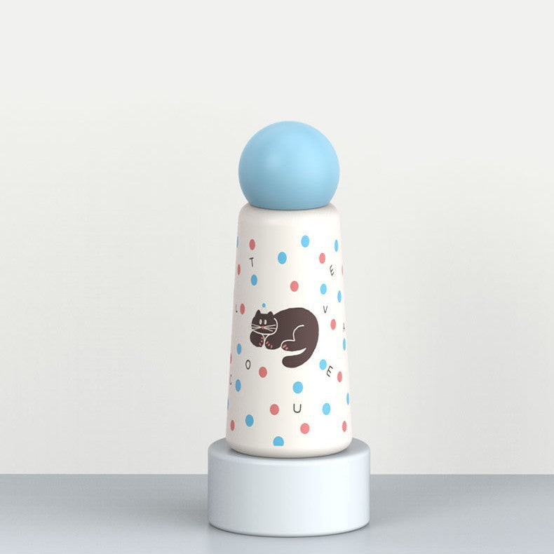 Women's creative water bottle with playful cat design Kalsten