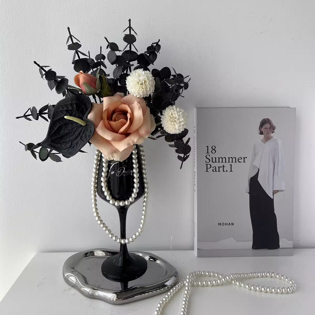 Decorative Floral Sculptural Arrangement for Home Display