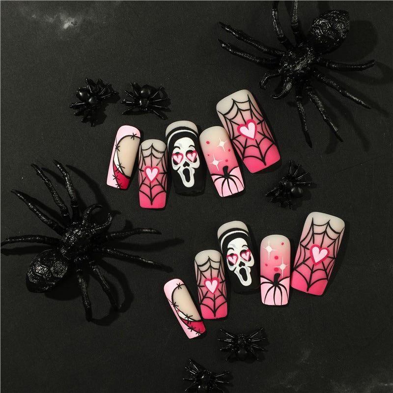 Artistic Halloween Themed Press-On Nail Extensions Kalsten