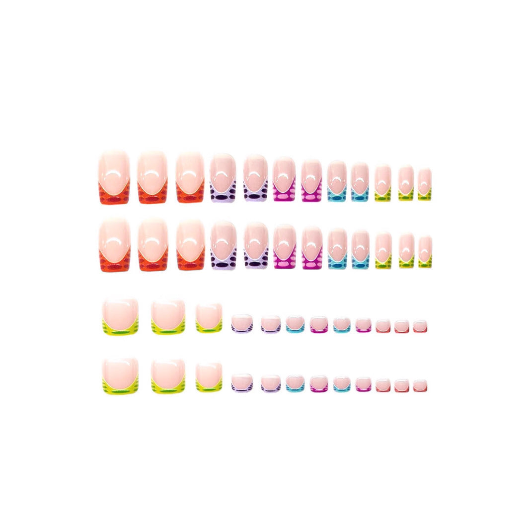 Vibrant Colorful Pedicure Nail Art Kalsten