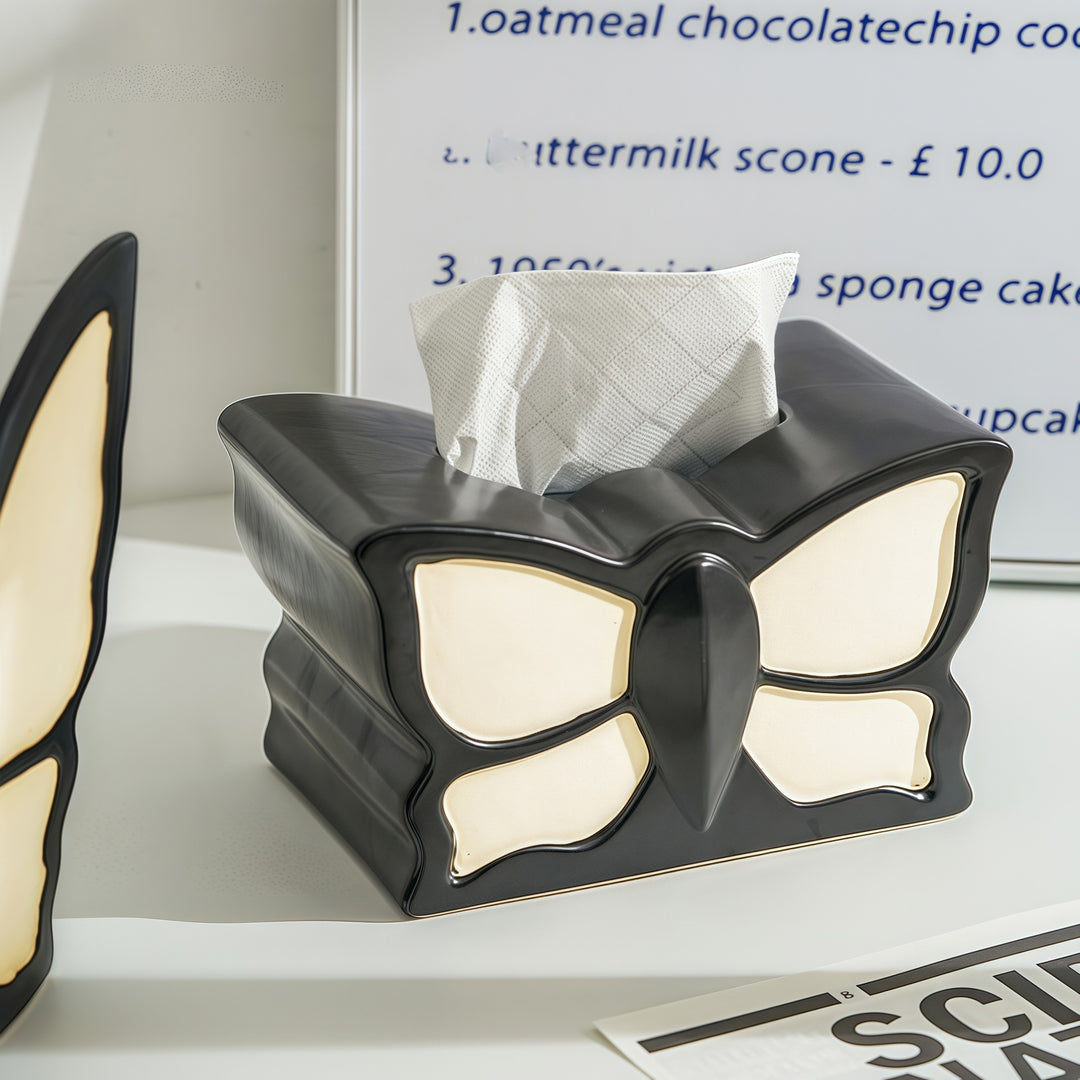 Decorative Butterfly Tissue Holder for Home Display