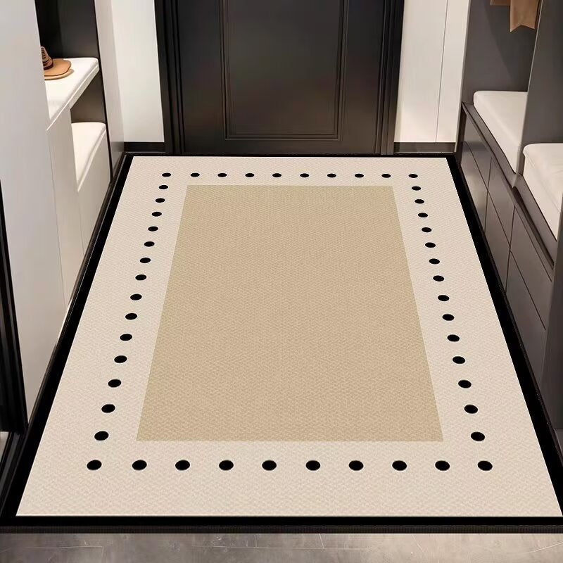 Elegant Textured Entryway Rug