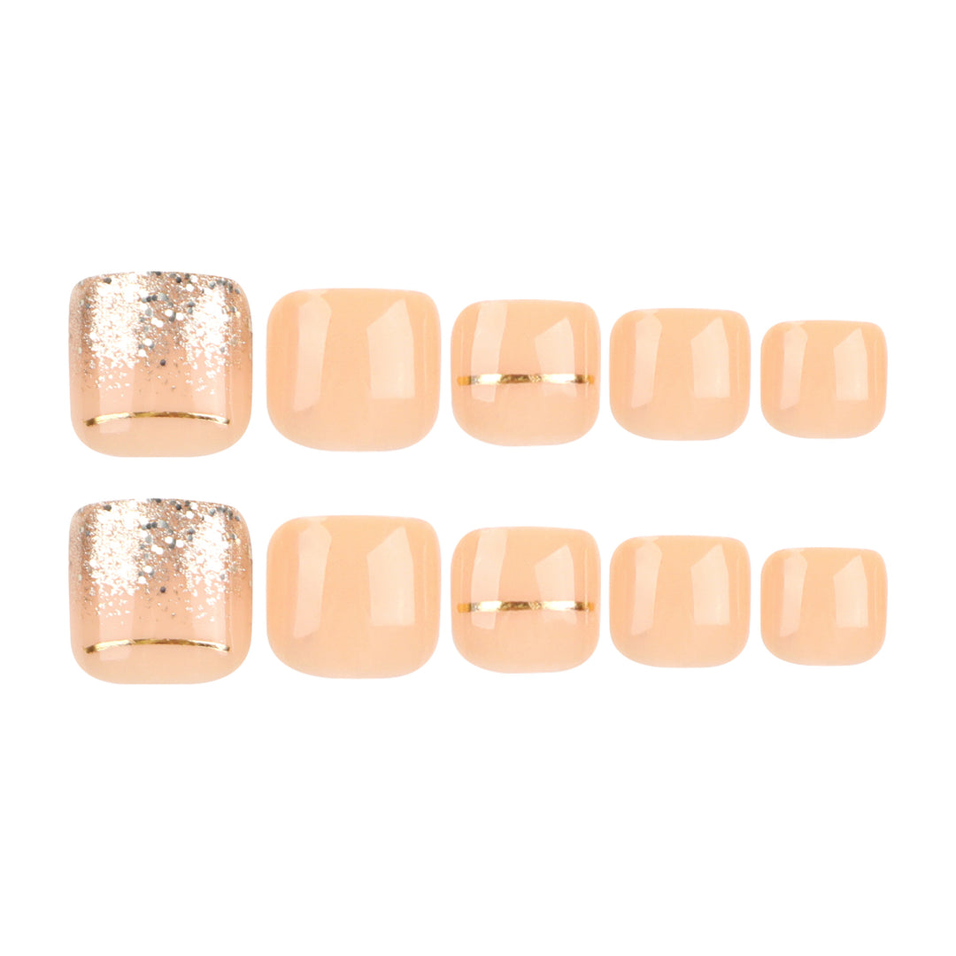 Elegant Artistic Nail Art with Glitter and Gold Accents Kalsten