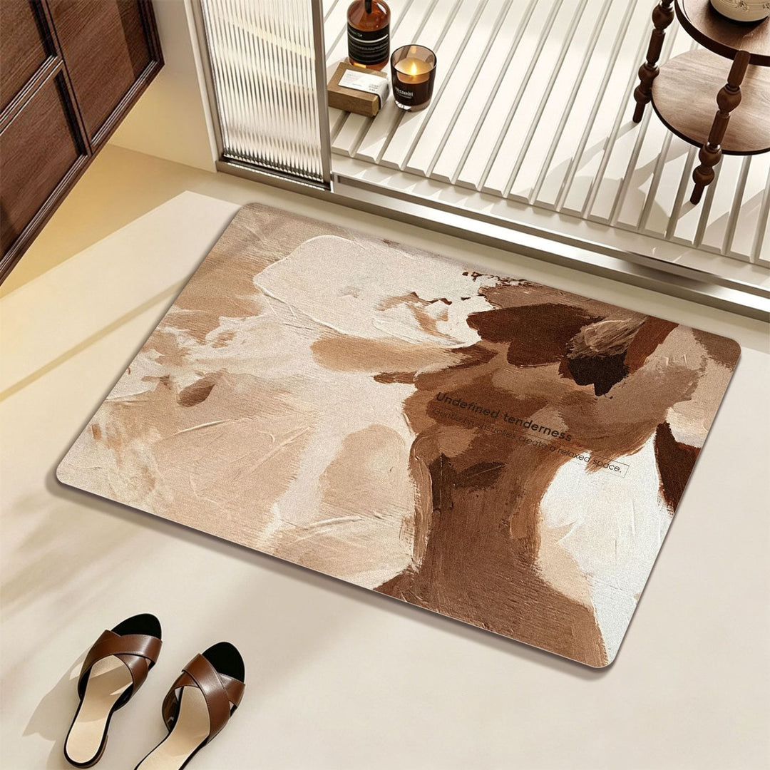 Artistic Abstract Bath Mat