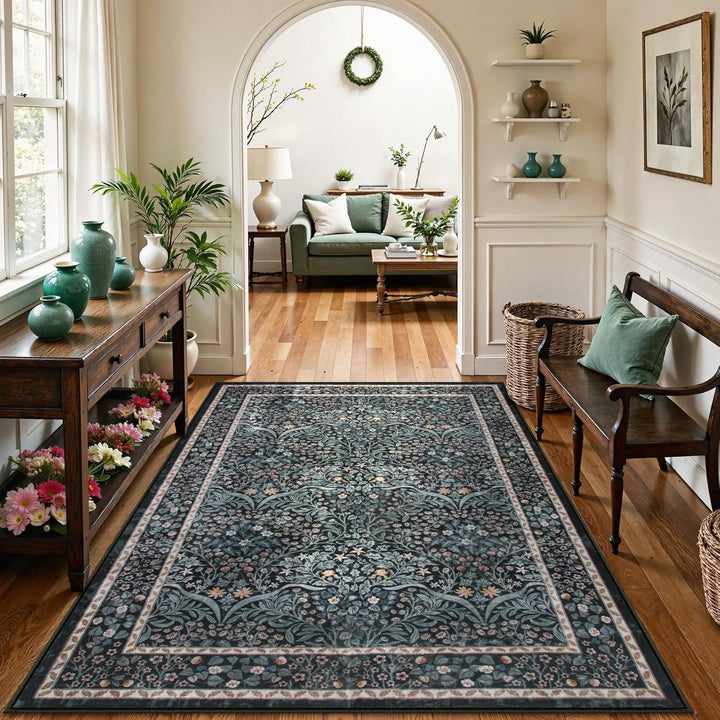 Floral Patterned Area Rug