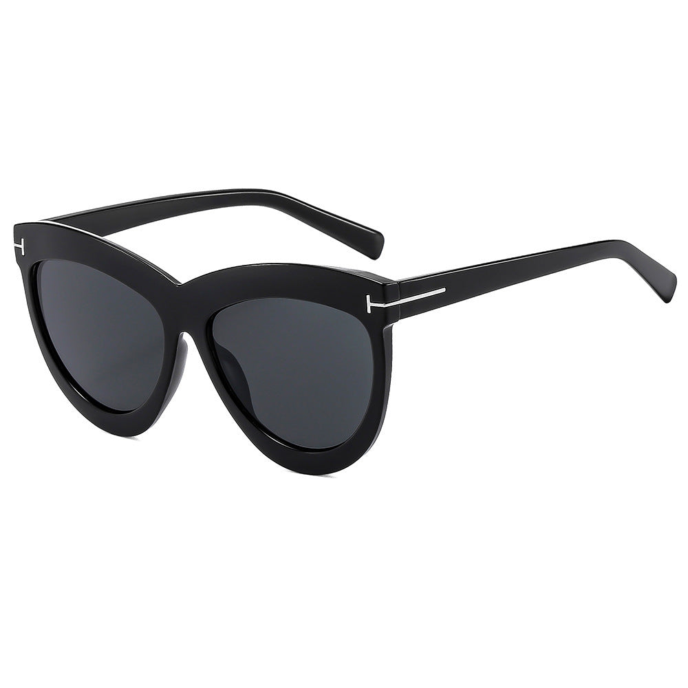 Stylish Cat-Eye Sunglasses with Slim Metal Accents Kalsten