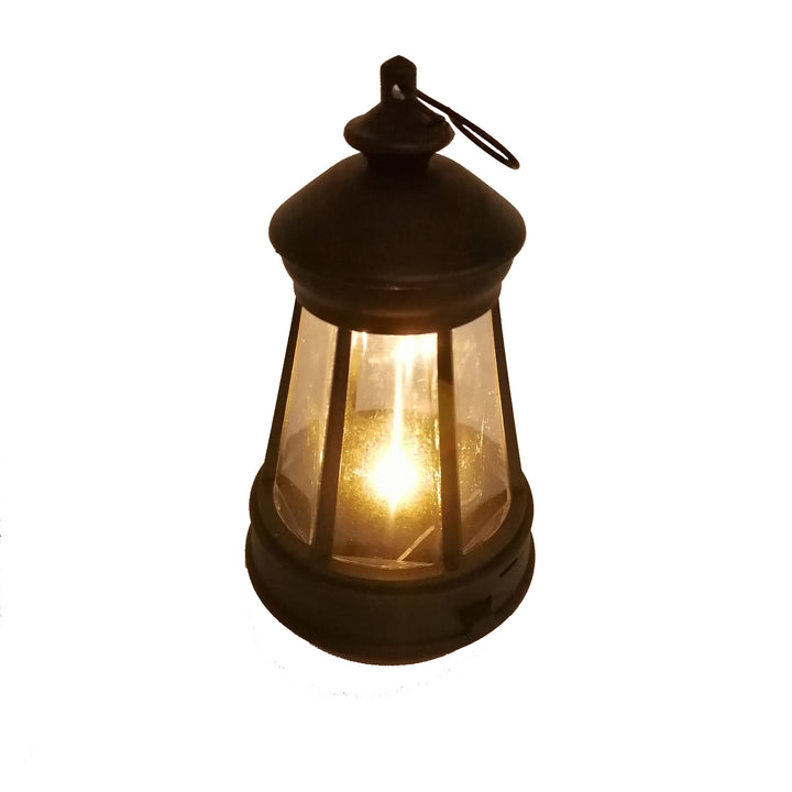 Vintage Metal Tabletop Lantern With Warm LED Fairy String Rechargeable USB Port And Portable Hanging Handle Kalsten
