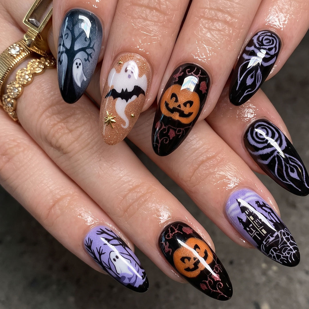 Halloween-Themed Press-On Nail Set