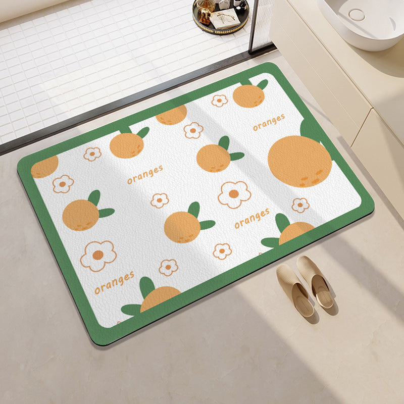 Playful Fruit-Themed Bath Mat Kalsten