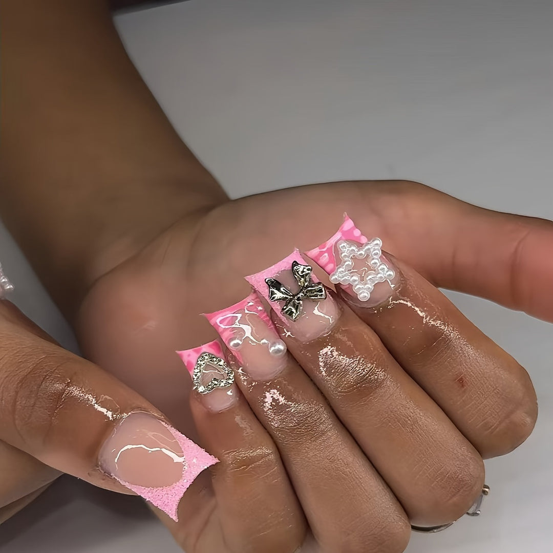 Decorative Press-On Nail Set Kalsten