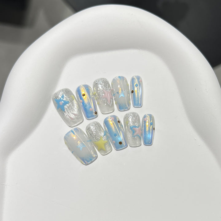 Artistic Starry Dream Press-On Nail Set Kalsten