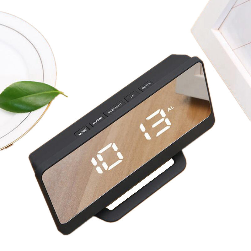 Digital alarm clock with mirror display and snooze function Kalsten