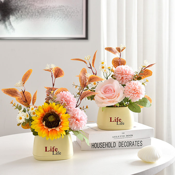 Lifelike Floral Centerpiece Arrangement
