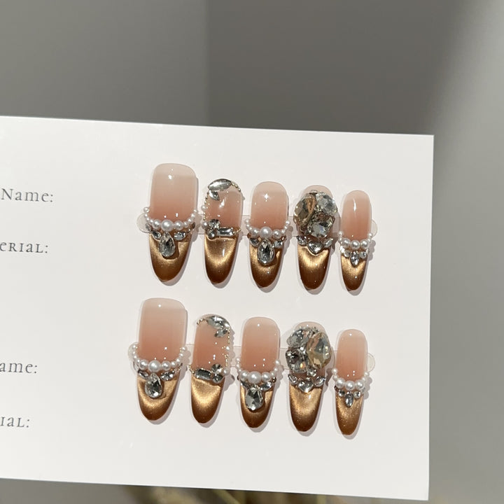 Elegant Press-On Nail Art Set