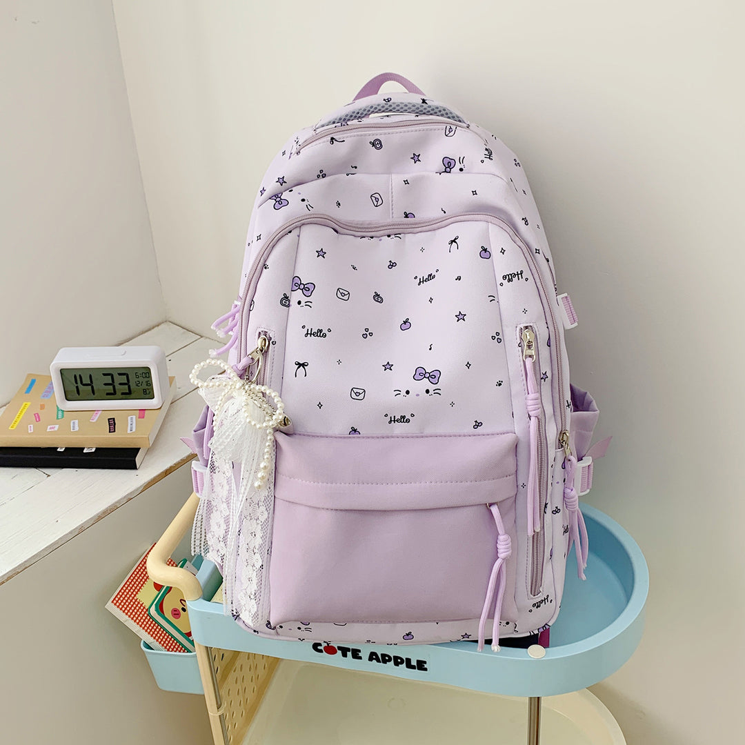 Leisure backpack with charming design and practical compartments Kalsten