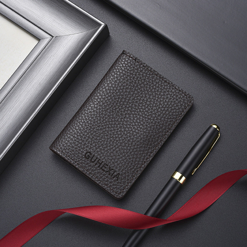 Textured Leather Cardholder Kalsten