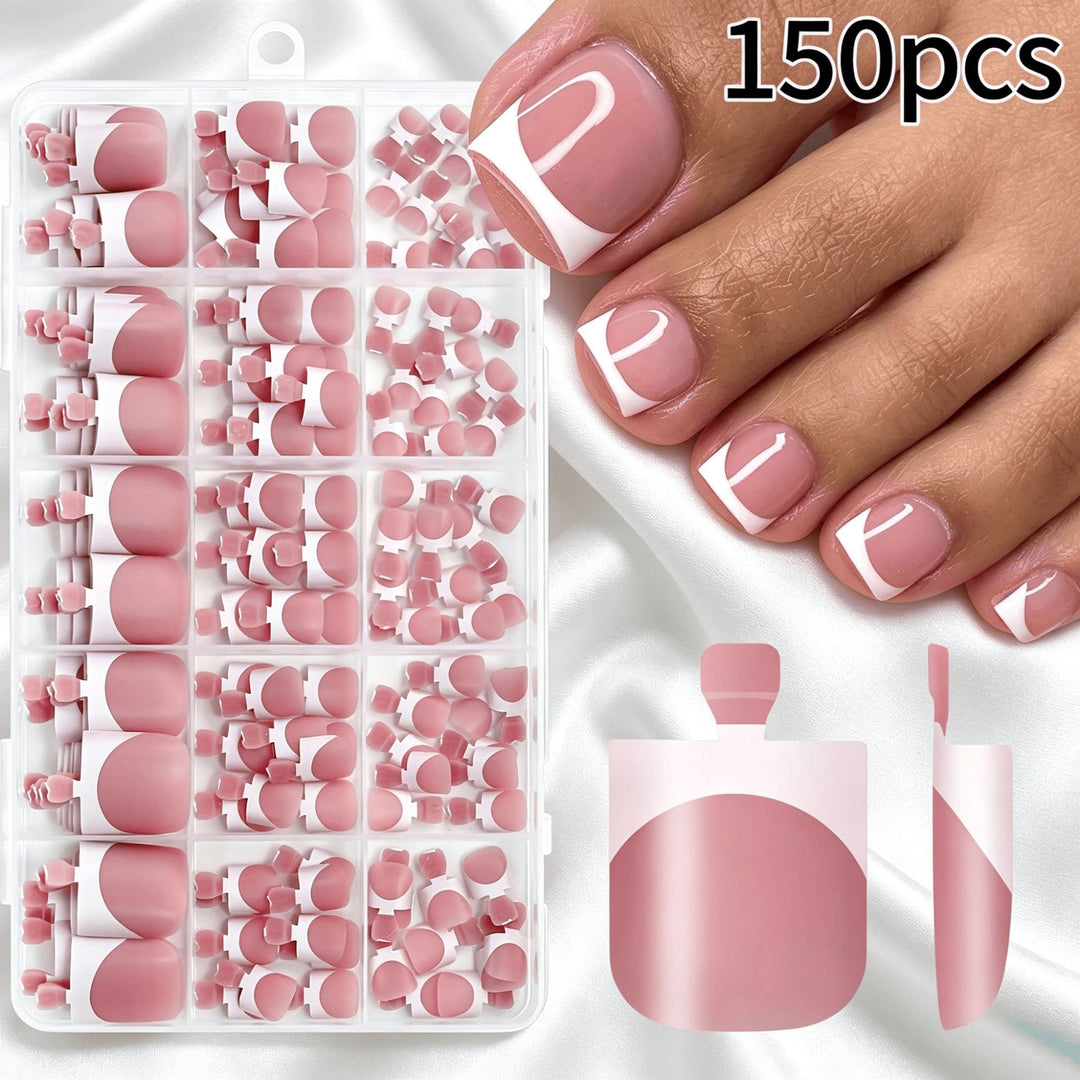 Premium French Tip False Nail Set Kalsten