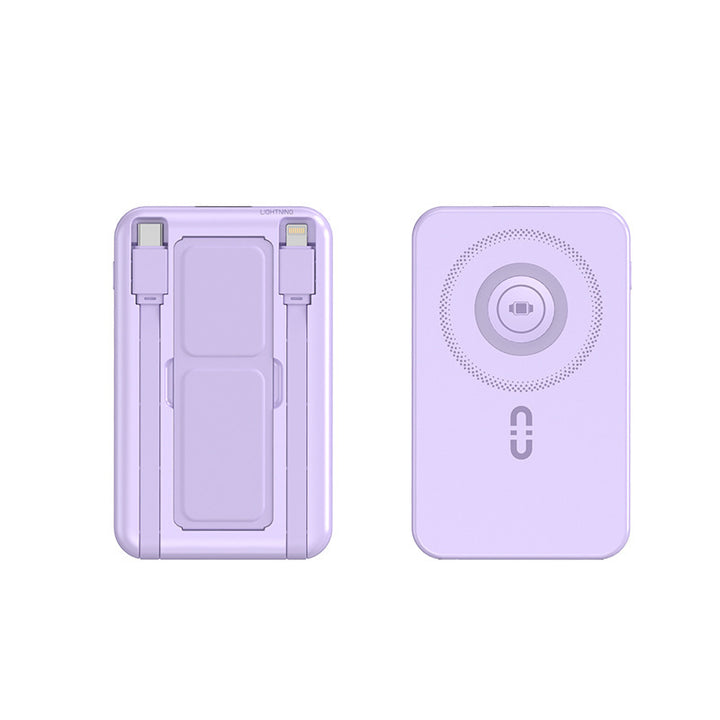 Multifunctional portable charger with wireless and integrated fast charging function Kalsten