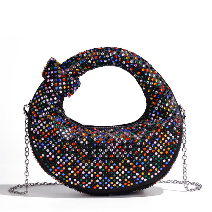 Chic Rhinestone-Embellished Handbag Kalsten
