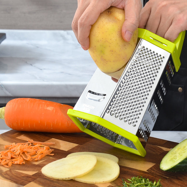 Multifunctional Stainless Steel Kitchen Grater with Non-Slip Handle Kalsten