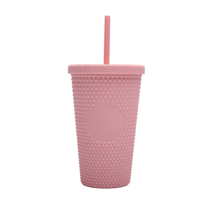 Unisex plastic drinking cup with textured design Kalsten